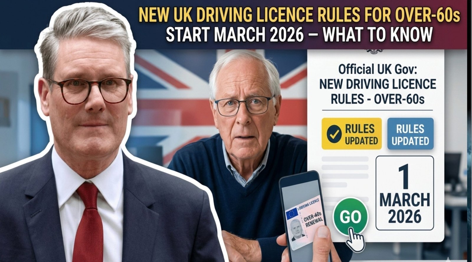 New UK Driving Licence Rules for Over-60s