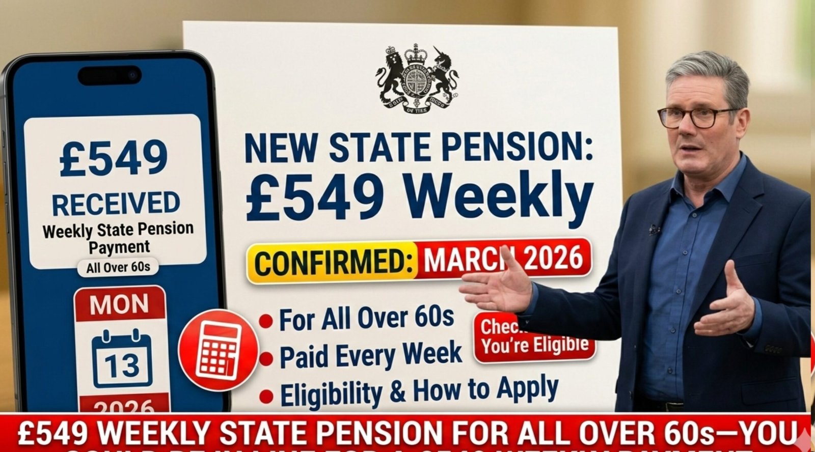 £549 Weekly State Pension