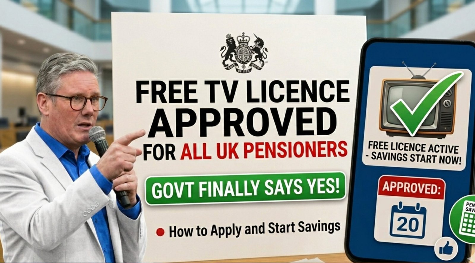 Free TV Licence for UK Pensioners
