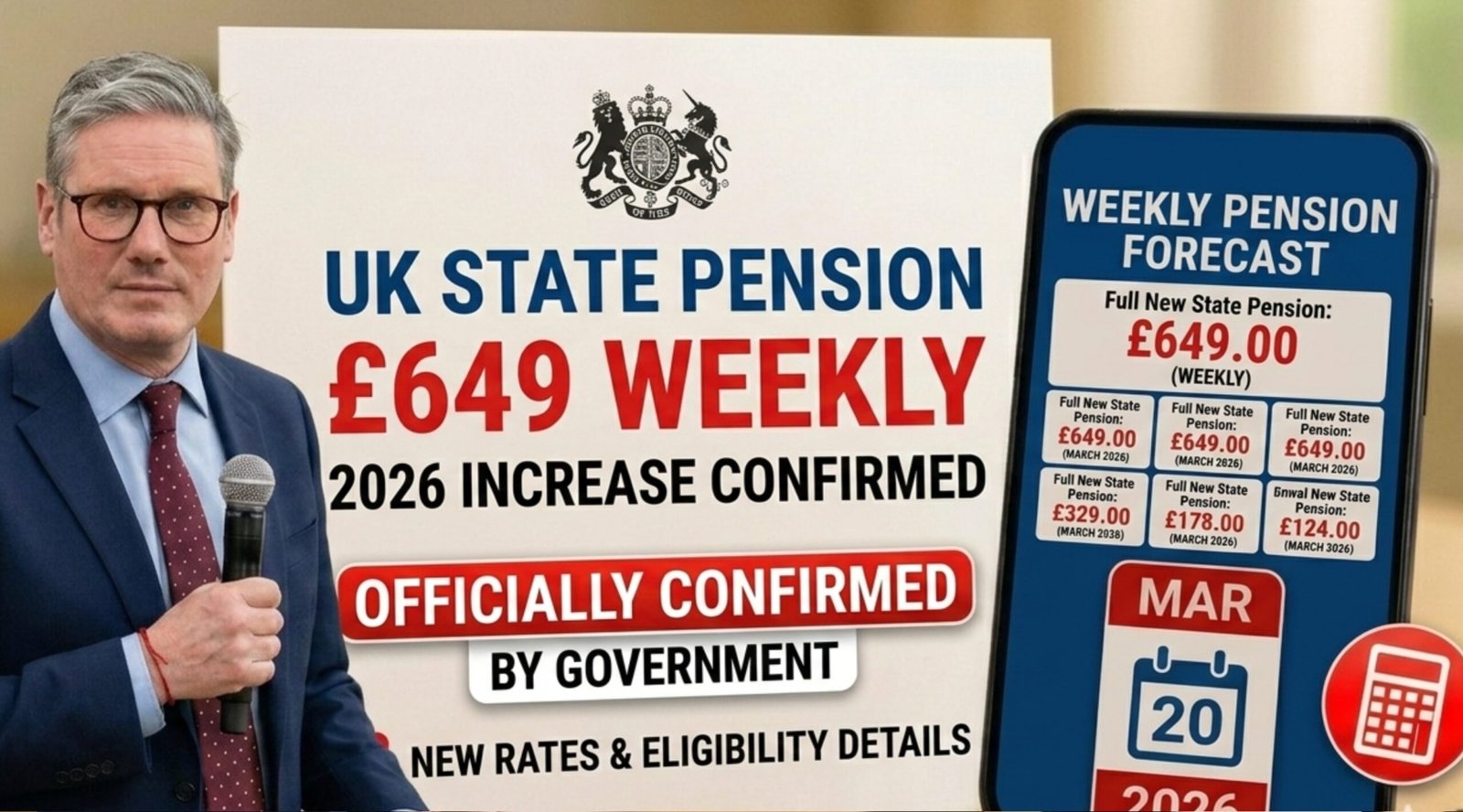 £649 Weekly State Pension 2026