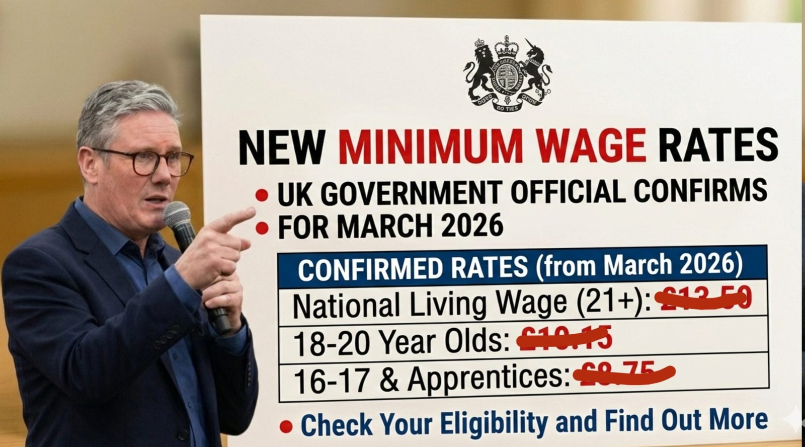 New Minimum Wage Rates UK 2026