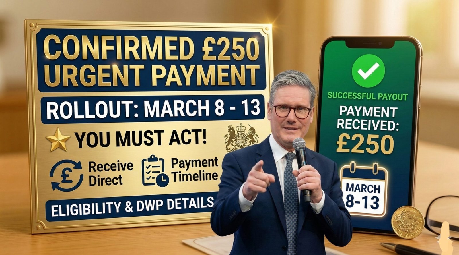 UK Confirms £250 Cost-of-Living Payment for March 8 –13 Rollout