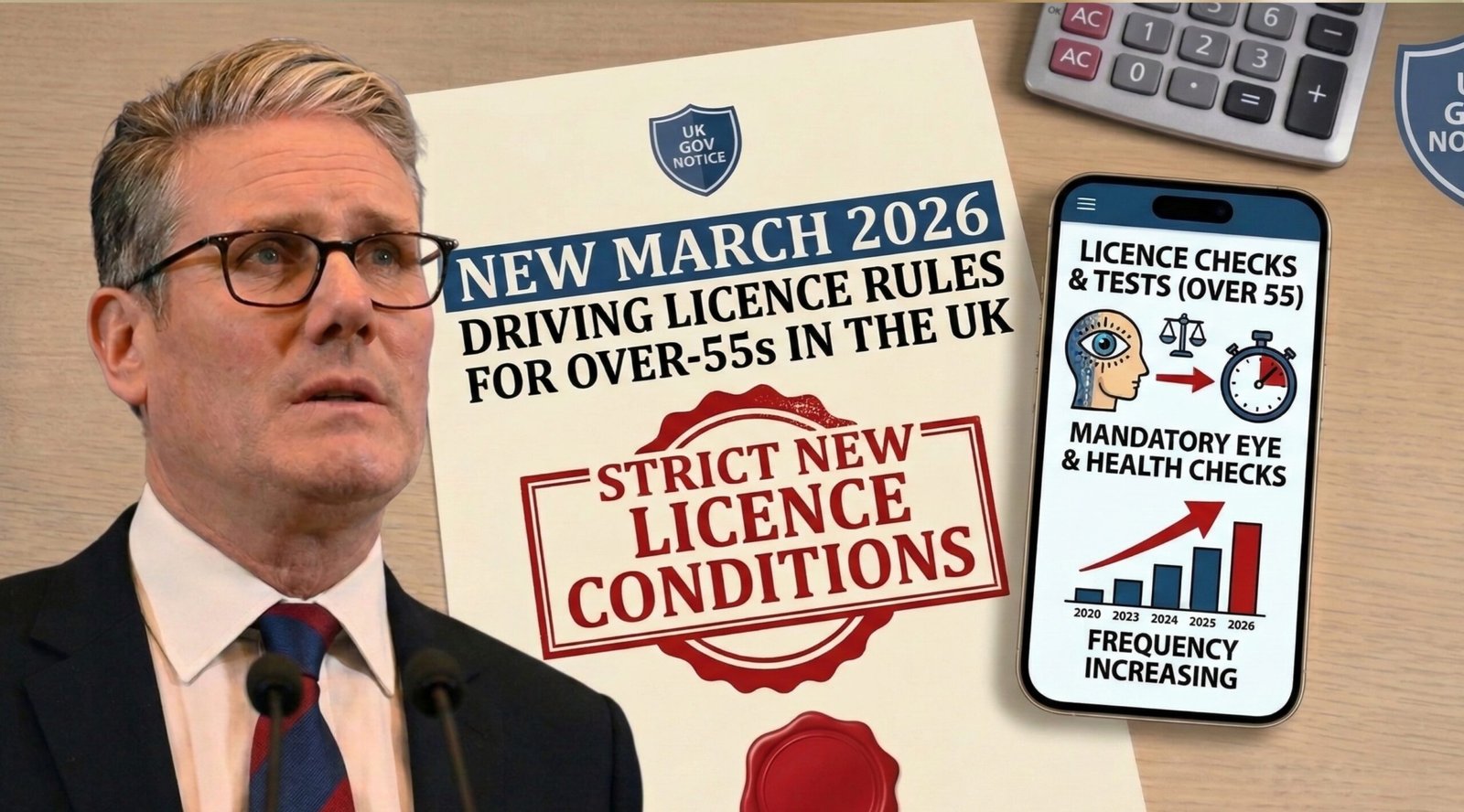 New March 2026 Driving Licence Rules for Over-55s in the UK