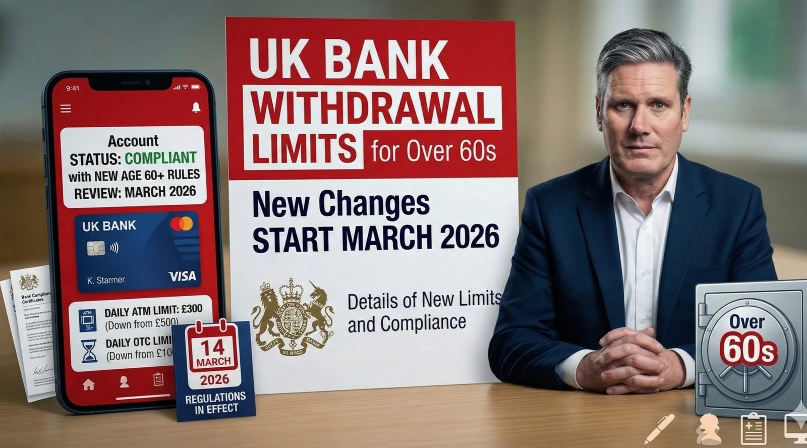 UK Bank Withdrawal Limits for Over 60s: New Changes Start on March 2026