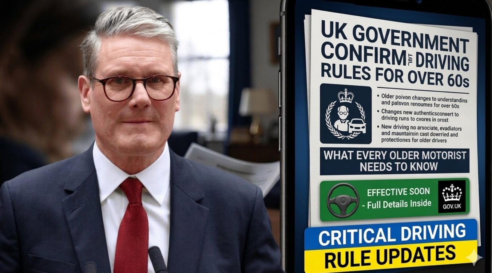 UK Government Confirms New Driving Rules for Over 60s