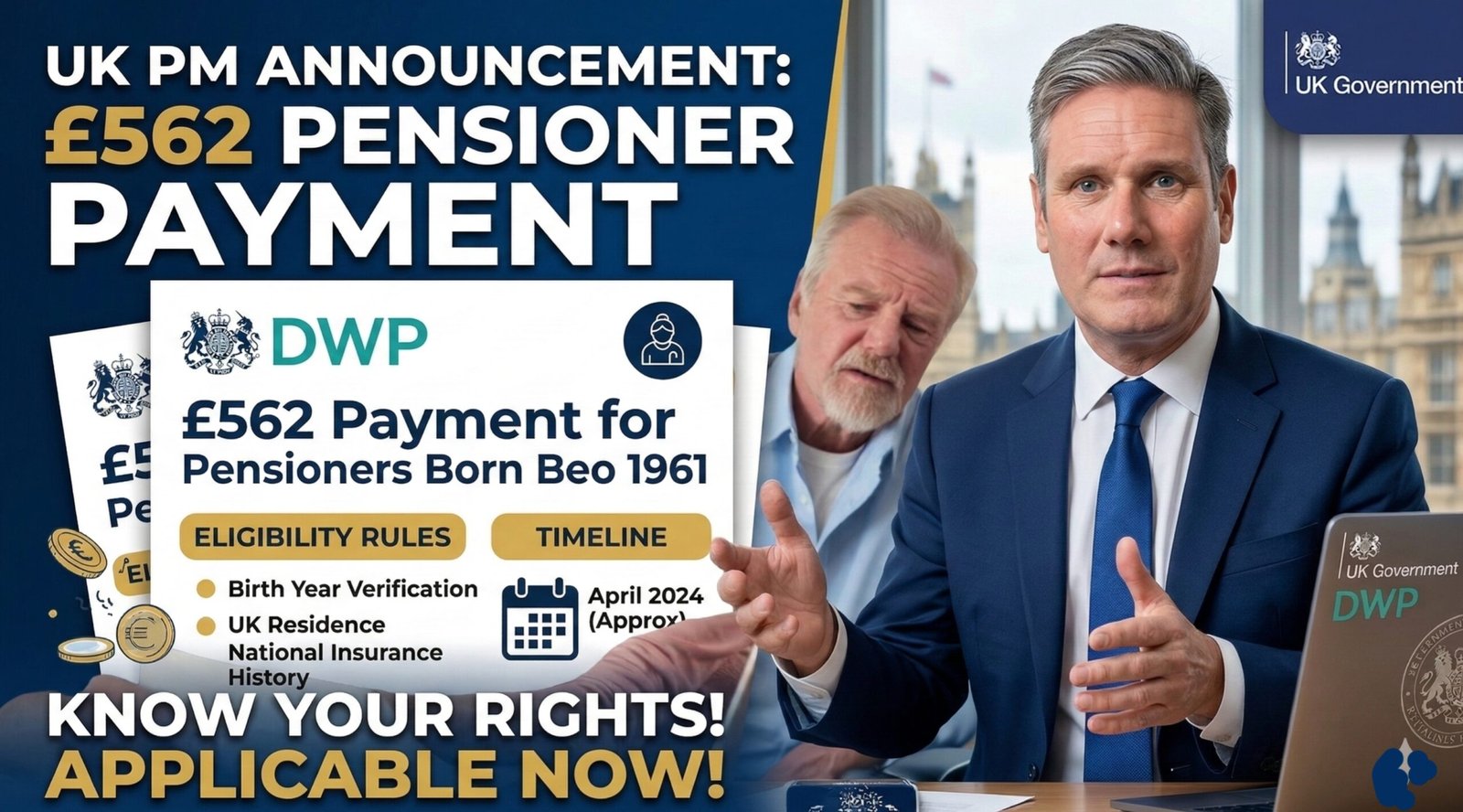 DWP £562 Payment for Pensioners Born Before 1961