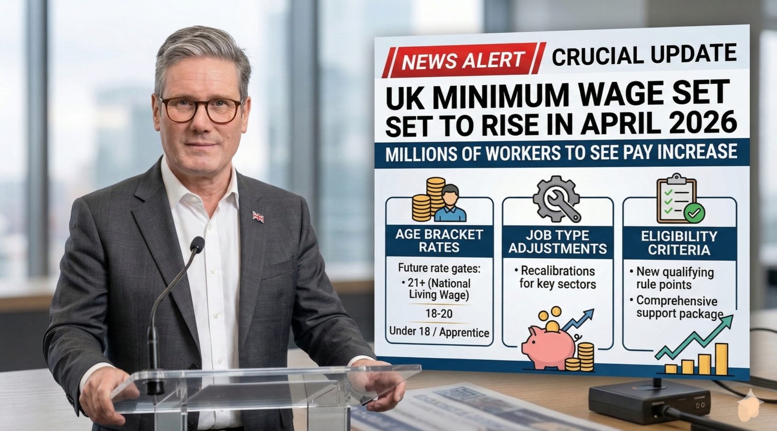 UK Minimum Wage Set to Rise in April 2026