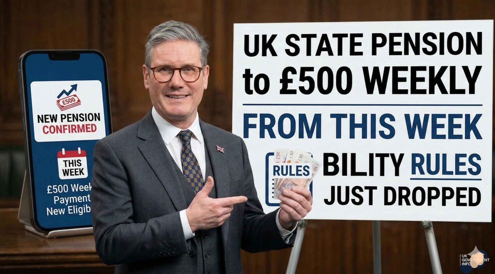 UK State Pension Rises to £500 Weekly from This Week