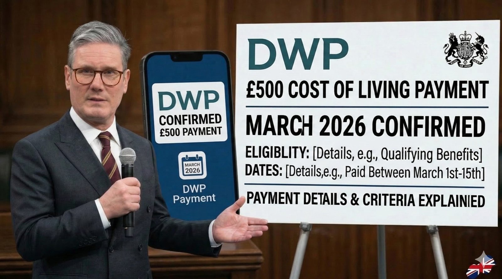 £500 Cost of Living Payment March 2026 Confirmed by DWP