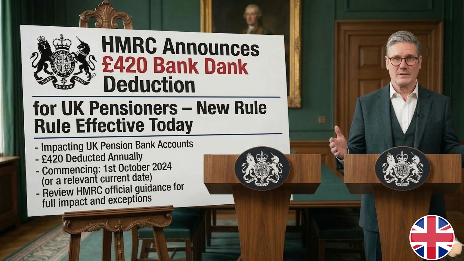 HMRC Announces £420 Bank Deduction for UK Pensioners