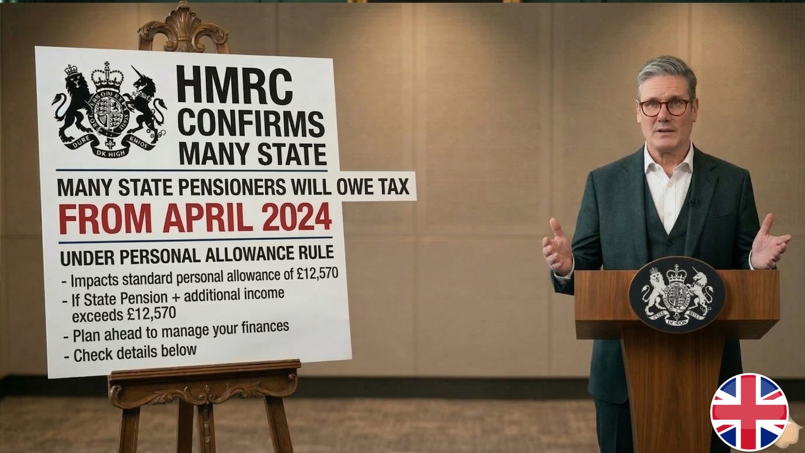 HMRC Confirms Many State Pensioners Will Owe Tax From April Under Personal Allowance Rule