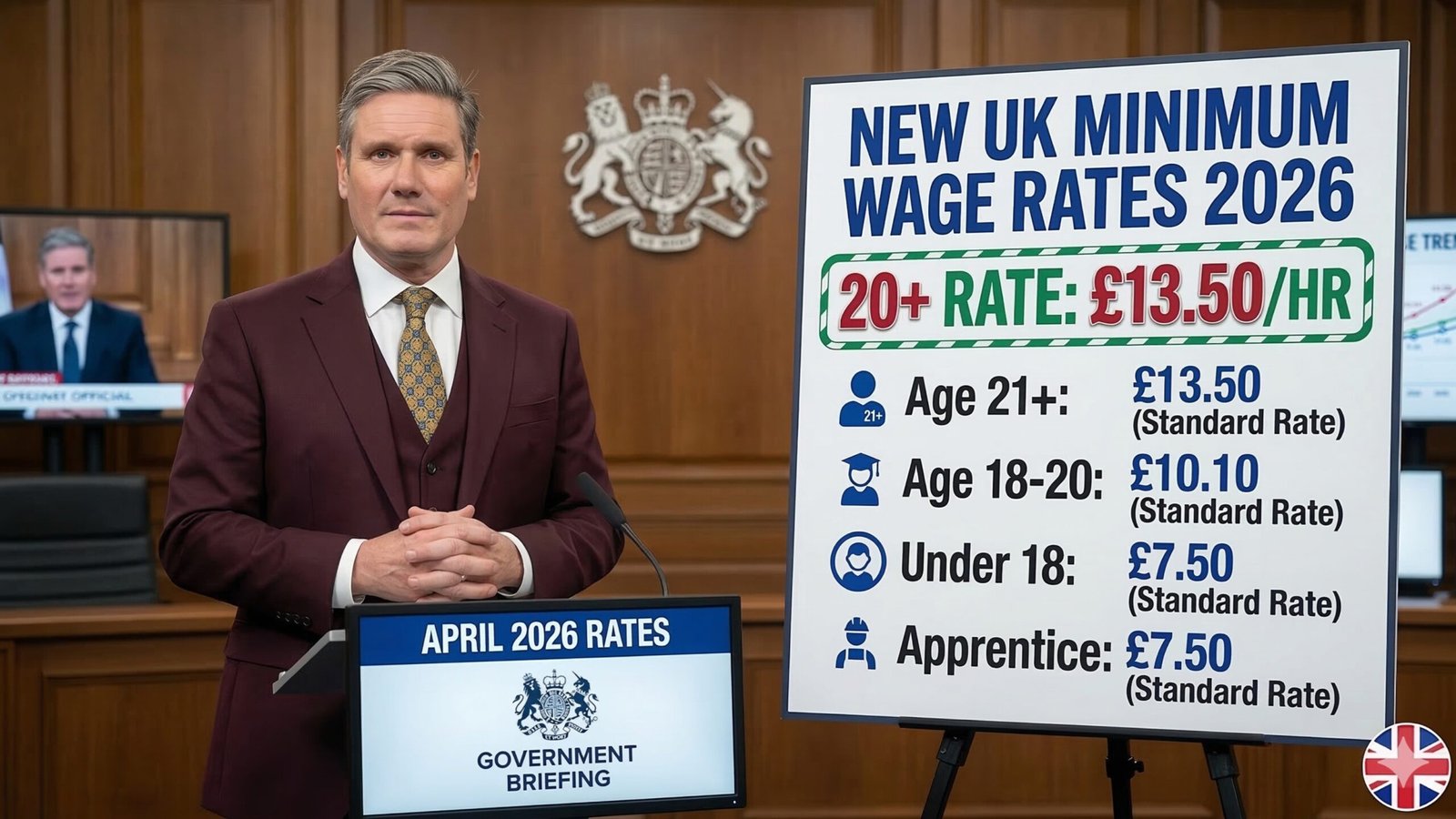 New UK Minimum Wage Rates for 2026 Announced