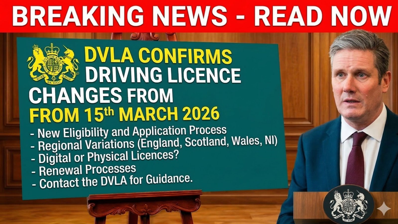 DVLA Confirms Driving Licence Changes from March 2026 Update