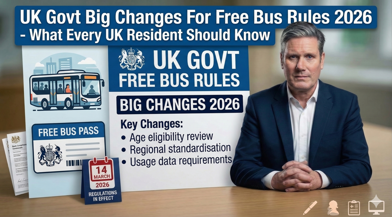 UK Govt Big Changes For Free Bus Rules 2026 - What Every UK Resident Should Know