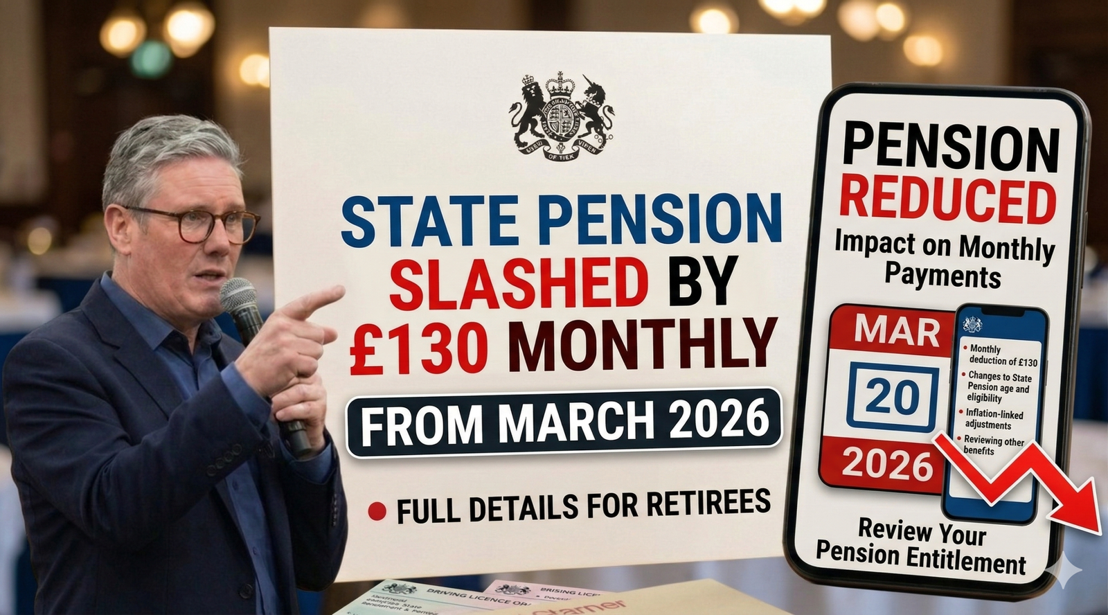 UK State Pension to Be Slashed by £130 Monthly in 2026