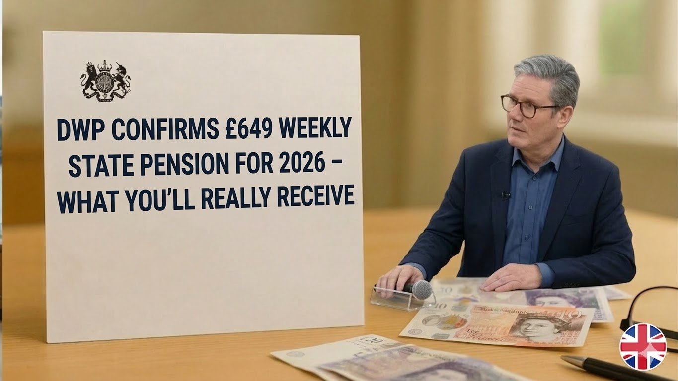 DWP Confirms £649 Weekly State Pension for 2026 – What You'll Really Receive